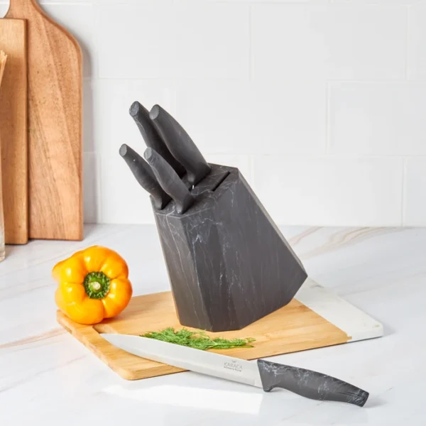 سرویس چاقو 6 پارچه مشکی بیانکو کاراجا 153.03.06.6092 Rabima رابیما