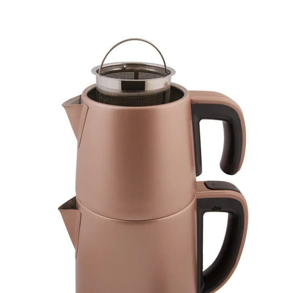 چاي ساز اتوماتیک برقی 1650 وات 0.9 + 1.8 لیتر رزگلد دم کیفی کاراجا 153.03.06.6192