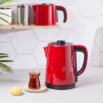 چاي ساز اتوماتیک برقی 1650 وات 0.9 + 1.8 لیتر قرمز دم کیفی کاراجا 153.03.06.6193