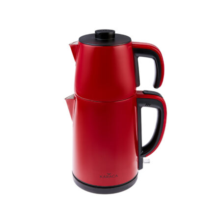 چاي ساز اتوماتیک برقی 1650 وات 0.9 + 1.8 لیتر قرمز دم کیفی کاراجا 153.03.06.6193