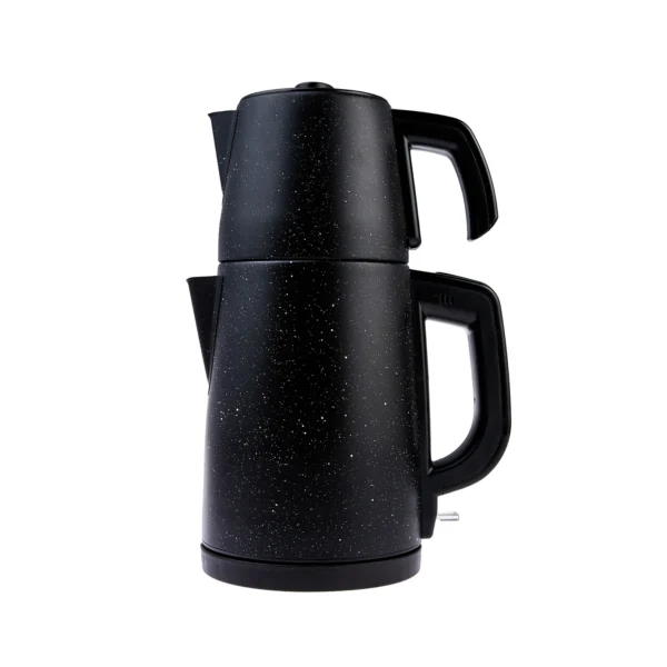 چاي ساز اتوماتیک برقی 1650 وات 0.8 + 1.5 لیتر مشکی رترو چای کاراجا 153.03.06.6196