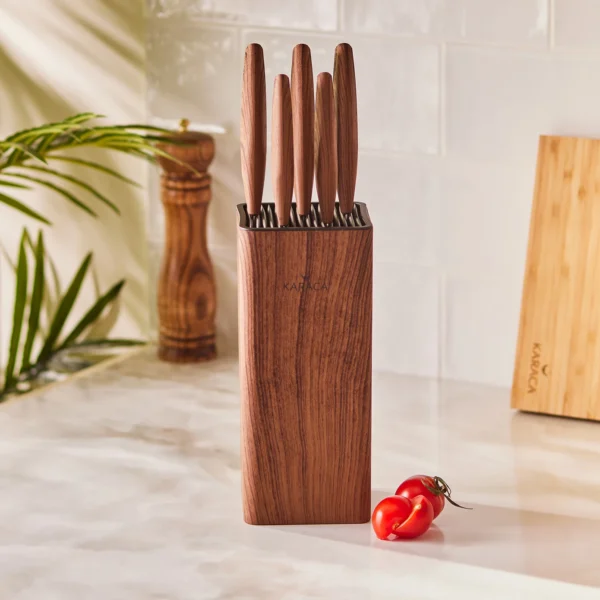 سرویس چاقو 6 پارچه قهوه ای سافت کاراجا 153.03.06.6482 Rabima رابیما