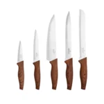 سرویس چاقو 6 پارچه قهوه ای سافت کاراجا 153.03.06.6482 Rabima رابیما