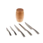 سرویس چاقو 6 پارچه قهوه ای هرنه کاراجا 153.03.06.7204 Rabima رابیما