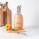 سرویس چاقو 6 پارچه قهوه ای هرنه کاراجا 153.03.06.7204 Rabima رابیما