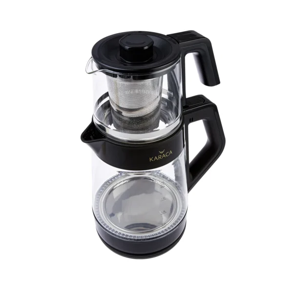 چاي ساز اتوماتیک برقی 1900 وات 1.0 + 2.0 لیتر مشکی رترو کاراجا 153.03.06.7213