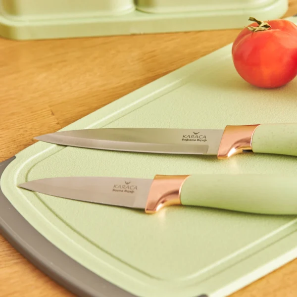 سرویس چاقو و کفگیر ملاقه 12 پارچه سبز گستو کاراجا 153.03.06.7249 Rabima رابیما