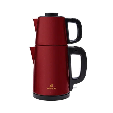 چاي ساز اتوماتیک برقی 1650 وات 0.9 + 1.8 لیتر زرشکی تی بریک کاراجا 153.03.06.7632