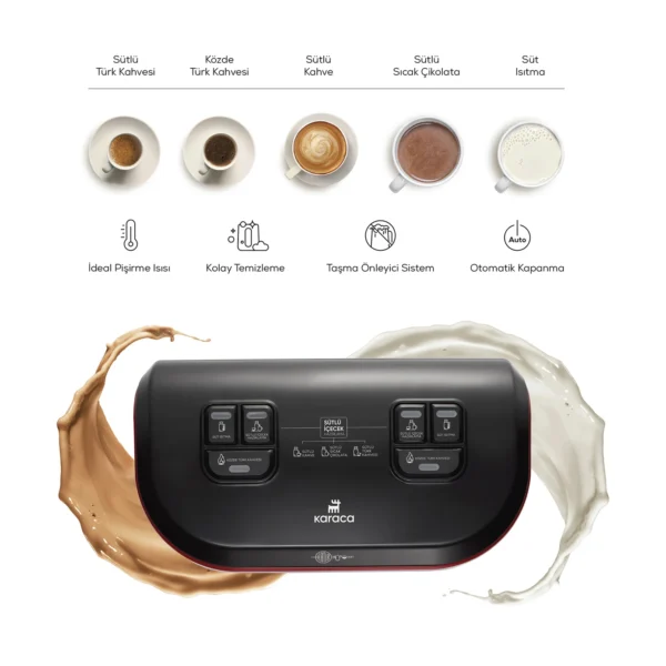 قهوه ساز ترک دوقلو برقی 1400 وات رزگلد هاتیر هوپس کاراجا 153.03.06.7872