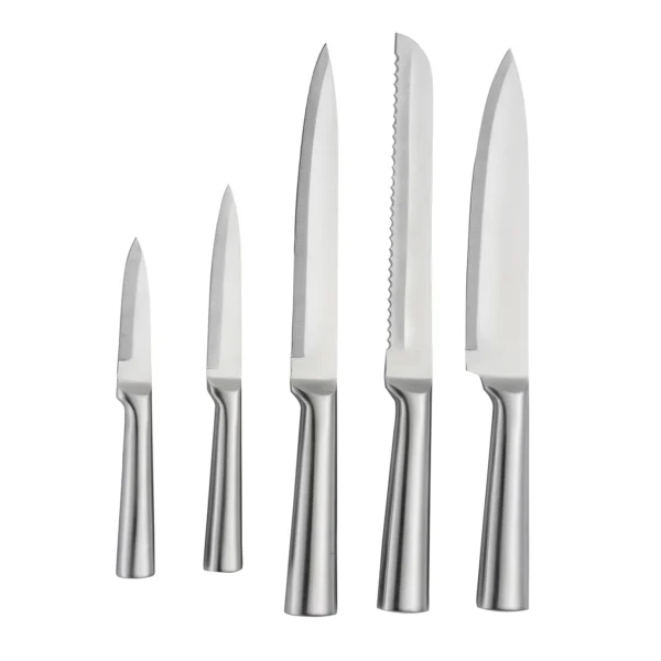 سرویس چاقو 6 پارچه سفید میستر با پایه استریلیزر برقی کاراجا 153.03.08.2210 Rabima رابیما