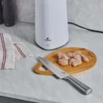 سرویس چاقو 6 پارچه سفید میستر با پایه استریلیزر برقی کاراجا 153.03.08.2210 Rabima رابیما