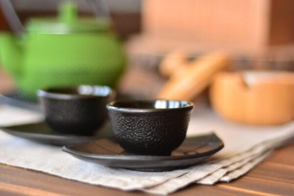 سرویس فنجان 2 نفره چدنی مشکی تورمه تاشوو T0085 Rabima رابیما