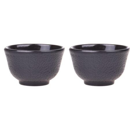 سرویس فنجان 2 نفره چدنی مشکی تورمه تاشوو T0085 Rabima رابیما