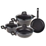 سرویس قابلمه 7 پارچه مشکی گرانیت موند تاشوو T3031 Rabima رابیما