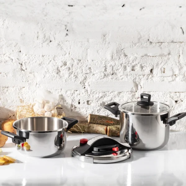 زودپز دوقلو 6.0 + 4.0 لیتر استیل ویتولا کاراجا 153.03.07.9325