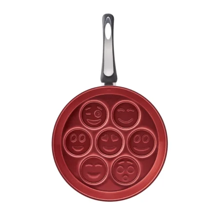 قالب پن کیک لبخند اموجی 26 سانتی متر قرمز آریا کاراجا 153.03.06.8685 Rabima رابیما