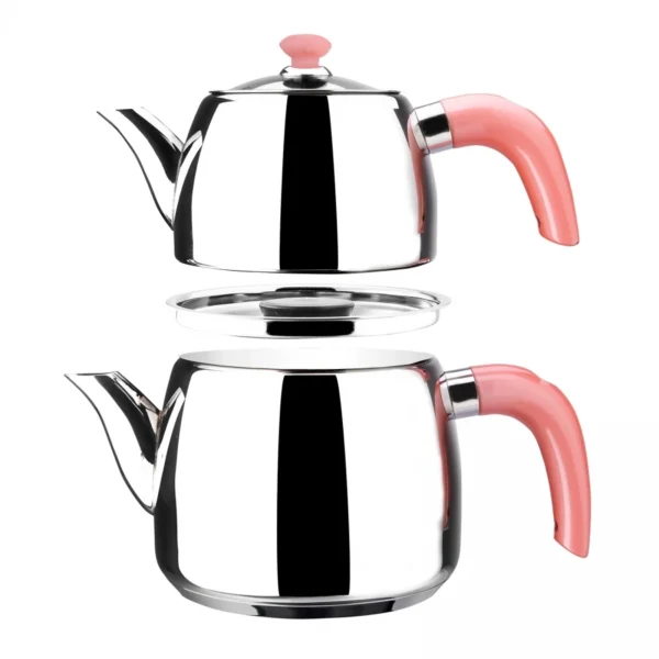 کتری و قوری استیل 2 + 1.1 لیتر گلبه ای گالیا کاراجا 153.03.07.7821