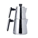 کتری و قوری بزرگ 2.1 + 1.1 لیتر استیل پاوراستیل پرو اسپیس کاراجا 153.03.07.8767