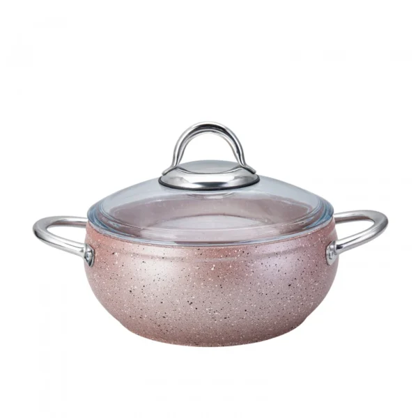 سرویس قابلمه 7 پارچه صورتی بیوگرانیت آوانوس رز کاراجا 153.03.07.9623 Rabima رابیما