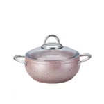 سرویس قابلمه 7 پارچه صورتی بیوگرانیت آوانوس رز کاراجا 153.03.07.9623 Rabima رابیما