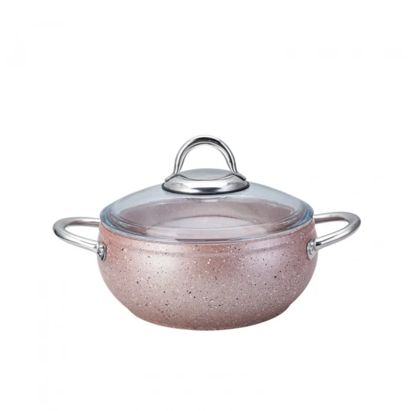 سرویس قابلمه 7 پارچه صورتی بیوگرانیت آوانوس رز کاراجا 153.03.07.9623 Rabima رابیما