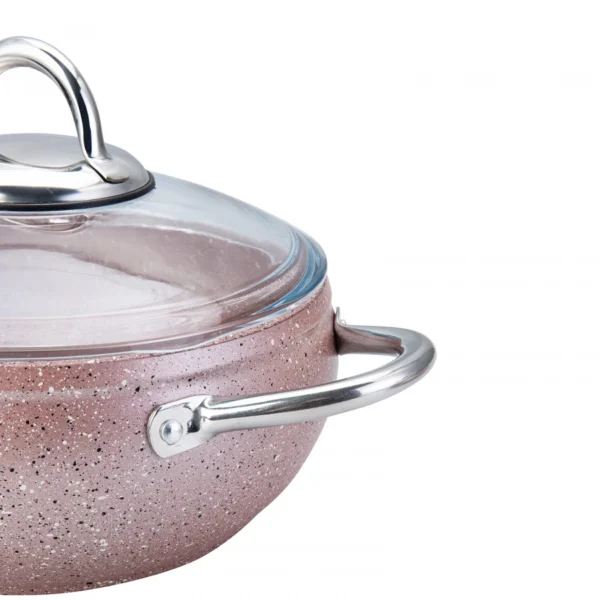 سرویس قابلمه 7 پارچه صورتی بیوگرانیت آوانوس رز کاراجا 153.03.07.9623 Rabima رابیما