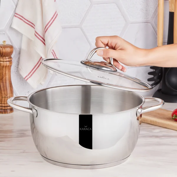 قابلمه 28 سانتی متر استیل چامپ کاراجا 153.03.07.9711 Rabima رابیما