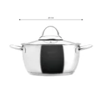 قابلمه 20 سانتی متر استیل چامپ کاراجا 153.03.07.9714 Rabima رابیما