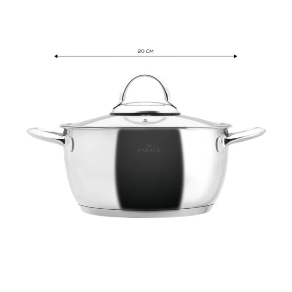 قابلمه 20 سانتی متر استیل چامپ کاراجا 153.03.07.9714 Rabima رابیما