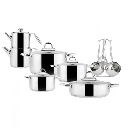 سرویس جهیزیه 15 پارچه استیل گرانادا کاراجا 153.03.08.0214 Rabima رابیما