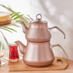 کتری و قوری 2.2+1.1 لیتر رز گرانیت کاراجا 153.03.06.1391