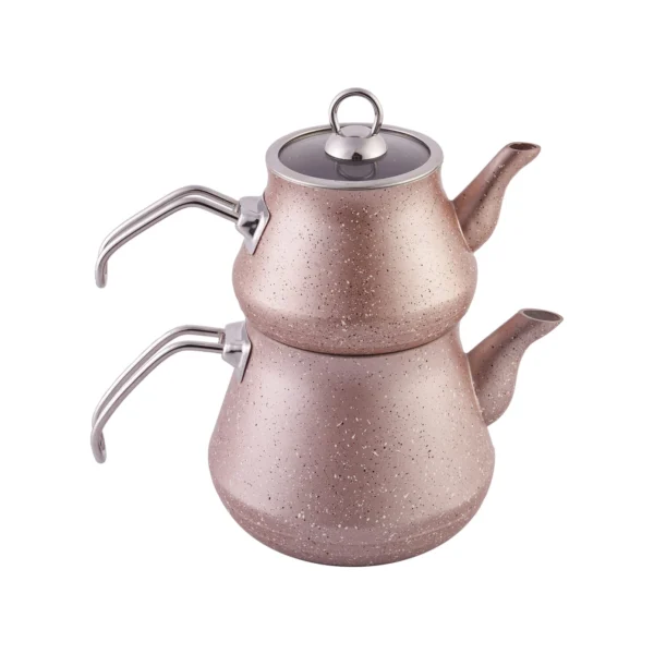 کتری و قوری 2.2+1.1 لیتر رز گرانیت کاراجا 153.03.06.1391