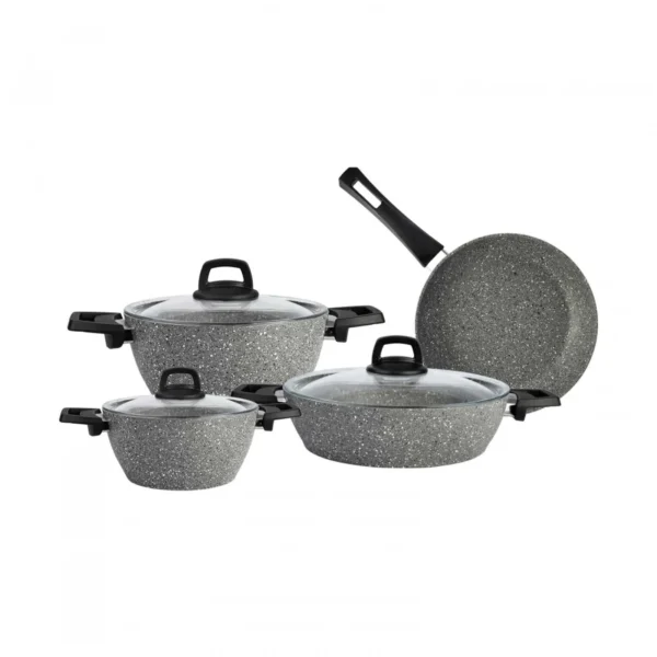 سرویس قابلمه 7 پارچه طوسی پاور بیوگرانیت گریش کاراجا 153.03.08.0352 Rabima رابیما