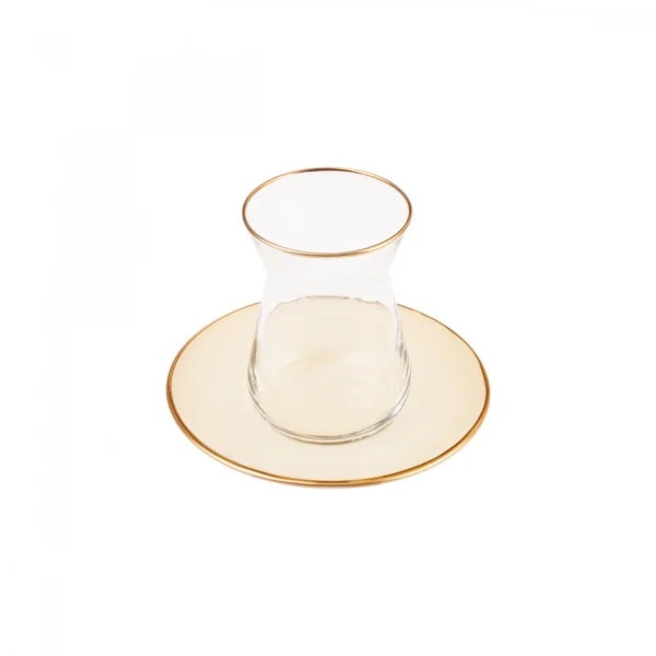 سرویس چای خوری ۶ نفره بژ رترو کاراجا 153.03.06.1591 Rabima رابیما