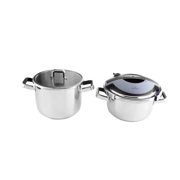 زودپز دوقلو 6 + 4 لیتر استیل اربیت کاراجا 153.03.08.0508