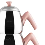 کتری و قوری بزرگ 2.75 + 1.5 لیتر مرکور رزگلد کاراجا 153.03.08.0547