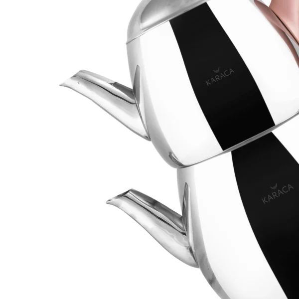 کتری و قوری بزرگ 2.75 + 1.5 لیتر مرکور رزگلد کاراجا 153.03.08.0547