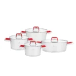 سرویس قابلمه 8 پارچه استیل مرلوت کاراجا 153.03.08.0619 Rabima رابیما