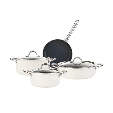 سرویس قابلمه 7 پارچه کرم بیودایموند بیسیک کاراجا 153.03.08.1074 Rabima رابیما