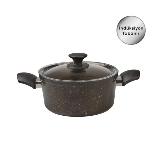 سرویس قابلمه 7 پارچه مشکی طلایی پاور بیوگرانیت کاراجا 153.03.08.1154 Rabima رابیما