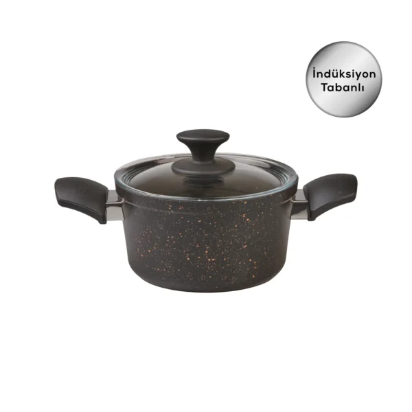 سرویس قابلمه 7 پارچه مشکی طلایی پاور بیوگرانیت کاراجا 153.03.08.1154 Rabima رابیما