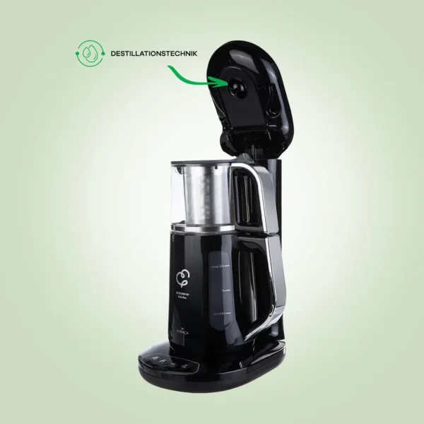 چاي ساز اتوماتیک برقی 2500 وات 0.8 + 1.5 لیتر مشکی چایشوور رباتیو کاراجا 153.03.06.4600