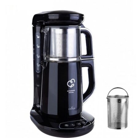 چاي ساز اتوماتیک برقی 2500 وات 0.8 + 1.5 لیتر مشکی چایشوور رباتیو کاراجا 153.03.06.4600