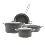 سرویس قابلمه 7 پارچه طوسی بیوگرانیت کاراجا 153.03.08.1594 Rabima رابیما