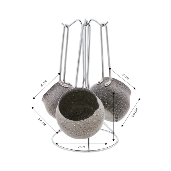 قهوه جوش 2-3-4 فنجان طوسی بیوگرانیت کاراجا 153.03.08.1609