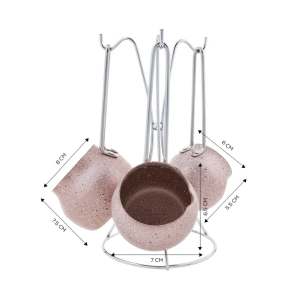 قهوه جوش 2-3-4 فنجان رزگلد بیوگرانیت کاراجا 153.03.08.1610