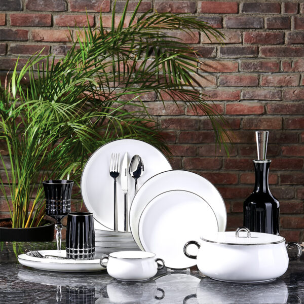 سرویس غذاخوری چینی 58 پارچه آسیان کرکماز 8547