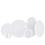 سرویس غذاخوری چینی 60 پارچه سفید ونتا کرکماز 8336