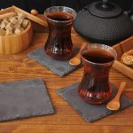 زیر لیوانی مربع 6 پارچه سنگی فوگو تاشوو T1606 Rabima رابیما