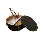 زیر لیوانی گرد 6 پارچه سنگی فویگو تاشوو T1607 Rabima رابیما